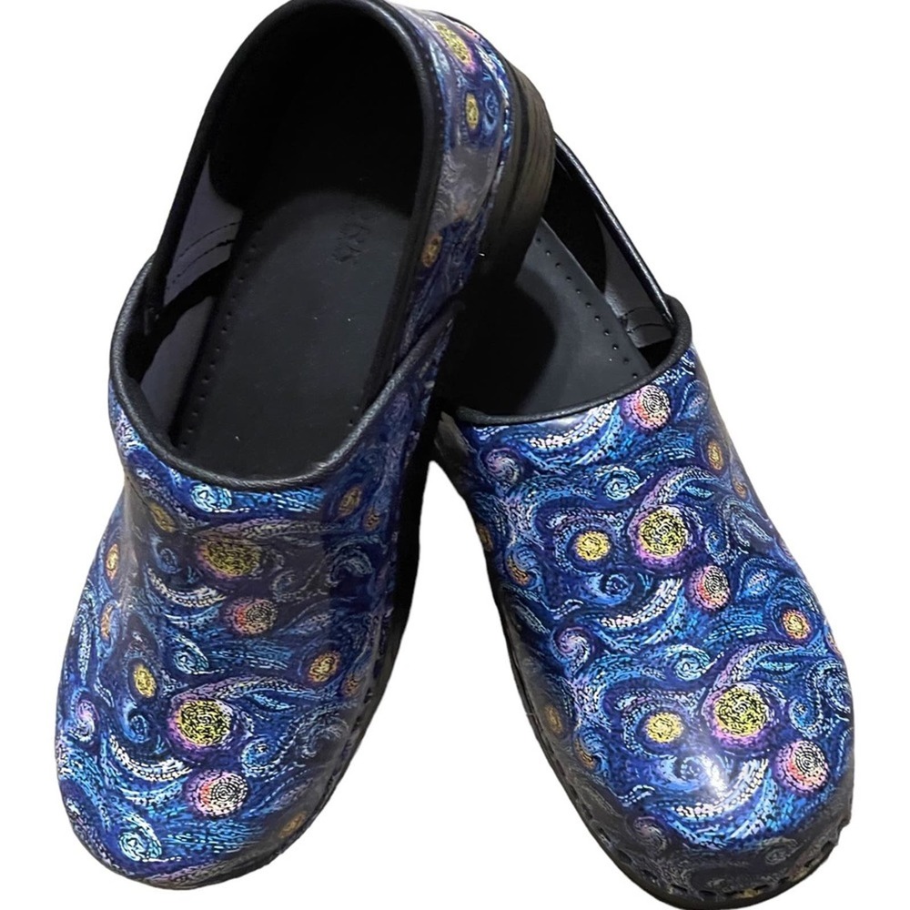 Bjork PROFESSIONAL Starry Leather Clogs Size 44 NEW - Picture 4 of 12